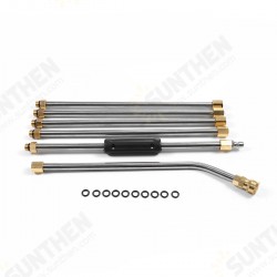 6PCS High Pressure Washer Extension Spray Lance Wand 1/4 Inch With 10pcs O-ring 6PCS High Pressure Washer Extension Spray Lance Wand 1/4 Inch With 10pcs O-ring