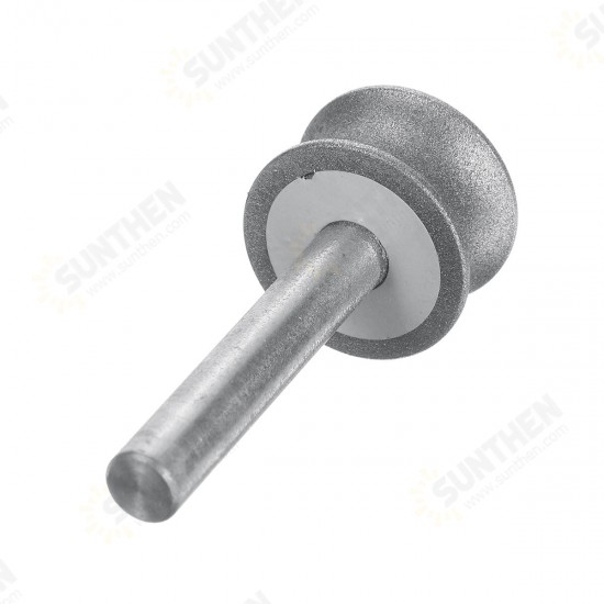 6mm 2-12mm Shank 400# Diamond Grinding Wheel for Glass Plane Arc Chamfering 6mm 2-12mm Shank 400# Diamond Grinding Wheel for Glass Plane Arc Chamfering