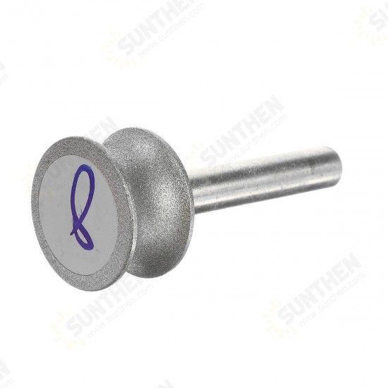 6mm 2-12mm Shank 400# Diamond Grinding Wheel for Glass Plane Arc Chamfering 6mm 2-12mm Shank 400# Diamond Grinding Wheel for Glass Plane Arc Chamfering