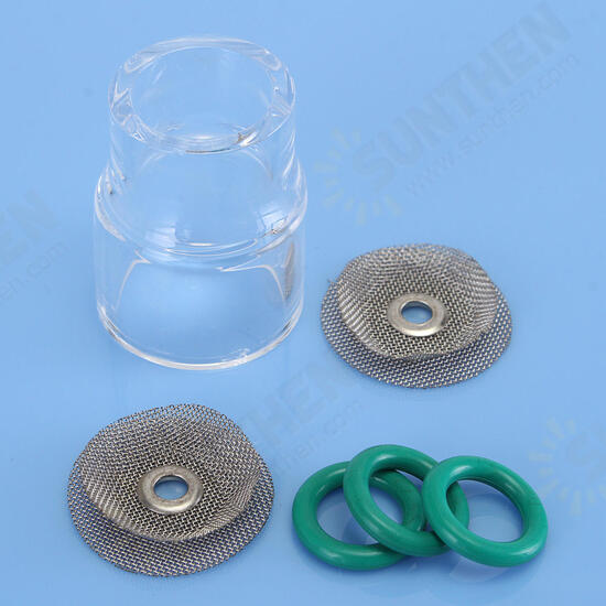 6pcs TIG Welding Torch Gas Lens Kit Glass Pyrex Cup For WP-9 & WP-17 6pcs TIG Welding Torch Gas Lens Kit Glass Pyrex Cup For WP-9 & WP-17