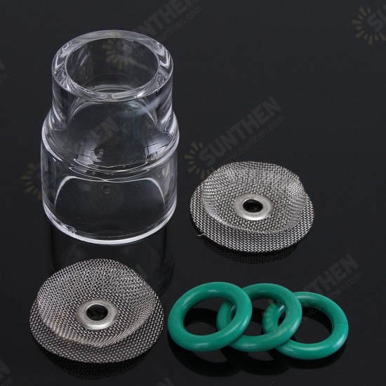 6pcs TIG Welding Torch Gas Lens Kit Glass Pyrex Cup For WP-9 & WP-17 6pcs TIG Welding Torch Gas Lens Kit Glass Pyrex Cup For WP-9 & WP-17