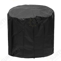 71x53cm Round Fire Pit Cover Waterproof UV Patio Grill BBQ Outdoor Protector Cover