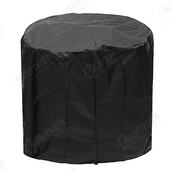 71x53cm Round Fire Pit Cover Waterproof UV Patio Grill BBQ Outdoor Protector Cover