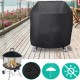 71x53cm Round Fire Pit Cover Waterproof UV Patio Grill BBQ Outdoor Protector Cover