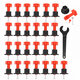 76pcs Flat Ceramic Level Wedges Tile Spacers For Flooring Wall Tile Spacer Tile Leveling System Leveler Locator Spacers Plier 76pcs Flat Ceramic Level Wedges Tile Spacers For Flooring Wall Tile Spacer Tile Leveling System Leveler Locator Spacers Plier