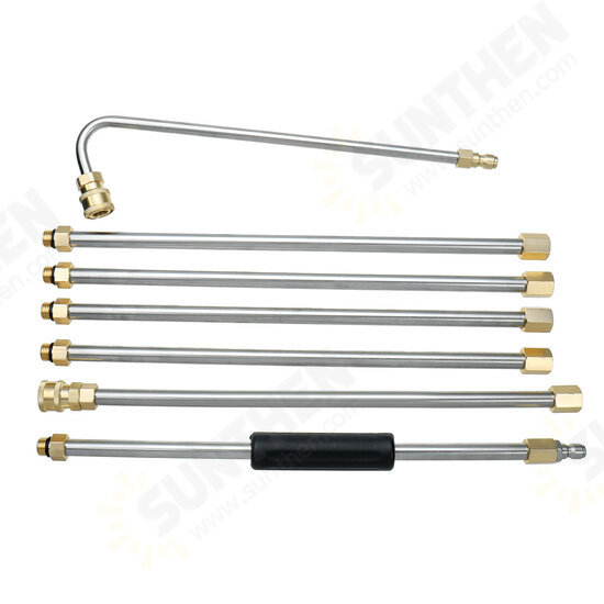 7pcs High Pressure Washer Extension Spray Wand 1/4 Inch Replacement Lance with Nozzles 7pcs High Pressure Washer Extension Spray Wand 1/4 Inch Replacement Lance with Nozzles