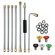 7pcs High Pressure Washer Extension Spray Wand 1/4 Inch Replacement Lance with Nozzles 7pcs High Pressure Washer Extension Spray Wand 1/4 Inch Replacement Lance with Nozzles