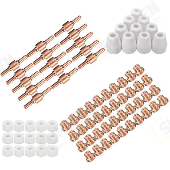80pcs Consumable Tips For Plasma Cutter LG-40 PT-31 Cutting Torch CUT40 CUT50 80pcs Consumable Tips For Plasma Cutter LG-40 PT-31 Cutting Torch CUT40 CUT50