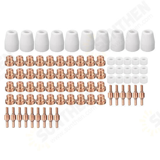 80pcs Consumable Tips For Plasma Cutter LG-40 PT-31 Cutting Torch CUT40 CUT50 80pcs Consumable Tips For Plasma Cutter LG-40 PT-31 Cutting Torch CUT40 CUT50