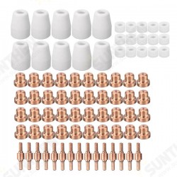 80pcs Consumable Tips For Plasma Cutter LG-40 PT-31 Cutting Torch CUT40 CUT50 80pcs Consumable Tips For Plasma Cutter LG-40 PT-31 Cutting Torch CUT40 CUT50