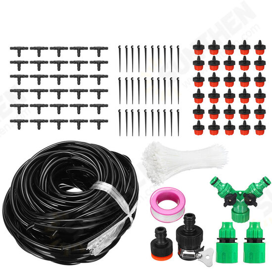 8/20/30/40m Garden Automatic Drip Irrigation Set Adjustable DIY Irrigation Kit 8/20/30/40m Garden Automatic Drip Irrigation Set Adjustable DIY Irrigation Kit