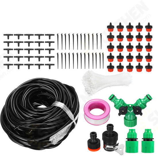 8/20/30/40m Garden Automatic Drip Irrigation Set Adjustable DIY Irrigation Kit