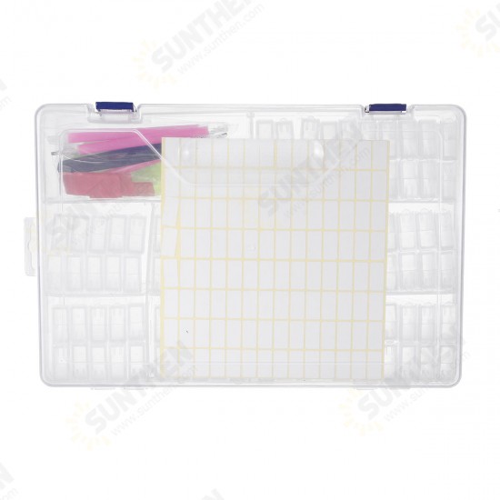 84/100/124Pcs Diamond Painting Box Diamond Jewelry Cross Stitch Grids Tool Kit 84/100/124Pcs Diamond Painting Box Diamond Jewelry Cross Stitch Grids Tool Kit