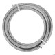 8FT AN4 AN6 AN8 AN10 Fuel Hose Oil Gas Line Pipe Stainless Steel Braided Silver 8FT AN4 AN6 AN8 AN10 Fuel Hose Oil Gas Line Pipe Stainless Steel Braided Silver
