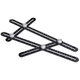 ABS Plastic Multifunctional Folding Ruler Movable Four-fold Ruler Template Tool Construction Angle Measure Tools ABS Plastic Multifunctional Folding Ruler Movable Four-fold Ruler Template Tool Construction Angle Measure Tools