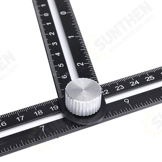 ABS Plastic Multifunctional Folding Ruler Movable Four-fold Ruler Template Tool Construction Angle Measure Tools ABS Plastic Multifunctional Folding Ruler Movable Four-fold Ruler Template Tool Construction Angle Measure Tools