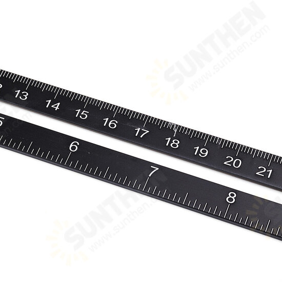 ABS Plastic Multifunctional Folding Ruler Movable Four-fold Ruler Template Tool Construction Angle Measure Tools