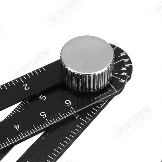 Adjustable 6 Fold Tool Angle Ruler Ceramic Tile Hole Locator Set 25/40/45/55/75mm Drill Guide Openings Locator Sets Adjustable 6 Fold Tool Angle Ruler Ceramic Tile Hole Locator Set 25/40/45/55/75mm Drill Guide Openings Locator Sets