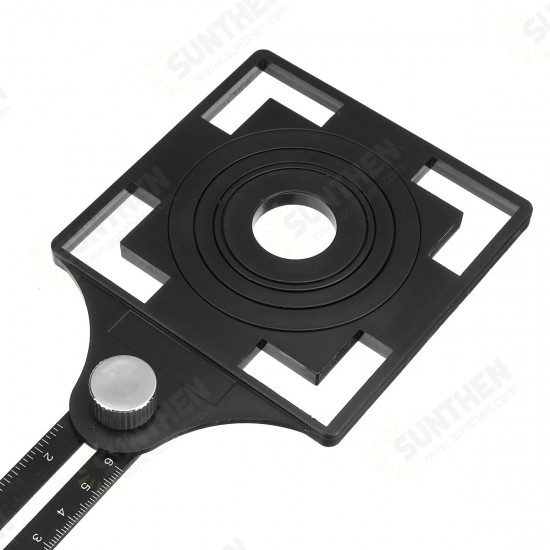 Adjustable 6 Fold Tool Angle Ruler Ceramic Tile Hole Locator Set 25/40/45/55/75mm Drill Guide Openings Locator Sets Adjustable 6 Fold Tool Angle Ruler Ceramic Tile Hole Locator Set 25/40/45/55/75mm Drill Guide Openings Locator Sets