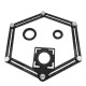 Aluminum Alloy Multi Angle Tool Six Folding Universal Ruler Tile Hole Measure Tool Aluminum Alloy Multi Angle Tool Six Folding Universal Ruler Tile Hole Measure Tool