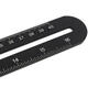 Aluminum Multifunction Four Square Folding Ruler Woodworking Scriber Position Hole Opener Aluminum Multifunction Four Square Folding Ruler Woodworking Scriber Position Hole Opener