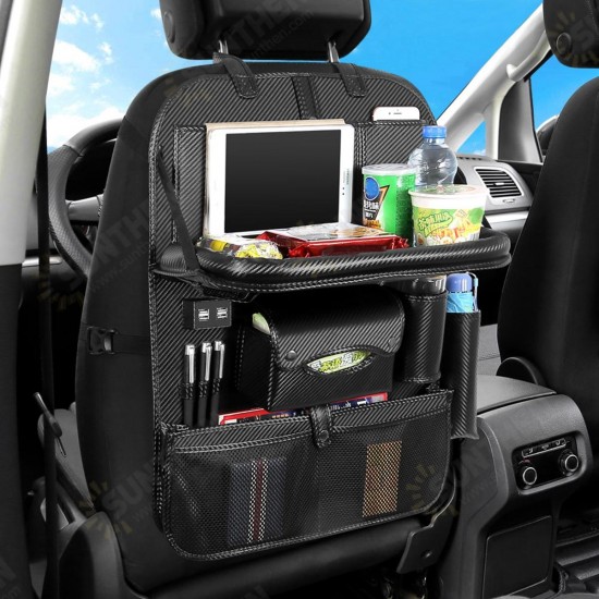 Back Seat Organizer Tray Box Car Hanging Storage Bags Table with 4 USB Port Back Seat Organizer Tray Box Car Hanging Storage Bags Table with 4 USB Port