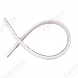 Bathroom Kitchen Foldable Water Stopper Self-adhesive Rubber Dam Shower Barrier White/Transparent