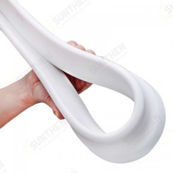 Bathroom Kitchen Foldable Water Stopper Self-adhesive Rubber Dam Shower Barrier White/Transparent Bathroom Kitchen Foldable Water Stopper Self-adhesive Rubber Dam Shower Barrier White/Transparent