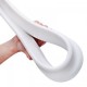 Bathroom Kitchen Foldable Water Stopper Self-adhesive Rubber Dam Shower Barrier White/Transparent