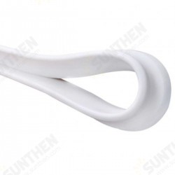 Bathroom Kitchen Foldable Water Stopper Self-adhesive Rubber Dam Shower Barrier White/Transparent