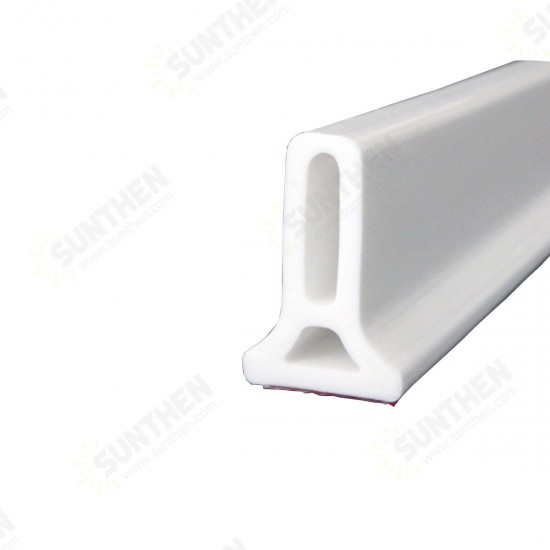 Bathroom Kitchen Foldable Water Stopper Self-adhesive Rubber Dam Shower Barrier White/Transparent Bathroom Kitchen Foldable Water Stopper Self-adhesive Rubber Dam Shower Barrier White/Transparent