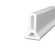 Bathroom Kitchen Foldable Water Stopper Self-adhesive Rubber Dam Shower Barrier White/Transparent