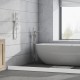 Bathroom Kitchen Foldable Water Stopper Self-adhesive Rubber Dam Shower Barrier White/Transparent Bathroom Kitchen Foldable Water Stopper Self-adhesive Rubber Dam Shower Barrier White/Transparent