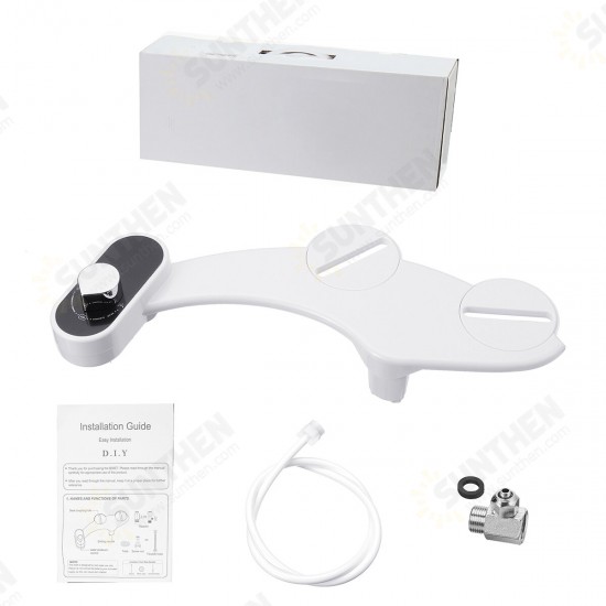 Fresh Water Spray Mechanical Non-Electric Bidet Toilet Seat Attachment Fresh Water Spray Mechanical Non-Electric Bidet Toilet Seat Attachment