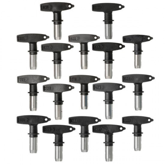 Black Airless Sprayer Machine Tips 2-7 Series 11-35 For Wagner Paint Spray Tip