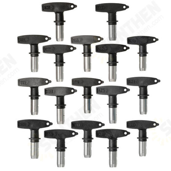 Black Airless Sprayer Machine Tips 2-7 Series 11-35 For Wagner Paint Spray Tip