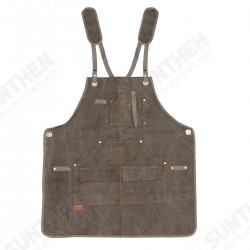 Canvas Woodworking Apron Shop Apron Pockets Waxed Wax Cloth Waterproof Apron Chef Tool Storage Canvas Woodworking Apron Shop Apron Pockets Waxed Wax Cloth Waterproof Apron Chef Tool Storage
