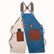 Cowboy Denim Apron Shop Apron Pockets Waxed Wax Cloth Waterproof Apron Woodworking Chef Tool Storage Cowboy Denim Apron Shop Apron Pockets Waxed Wax Cloth Waterproof Apron Woodworking Chef Tool Storage