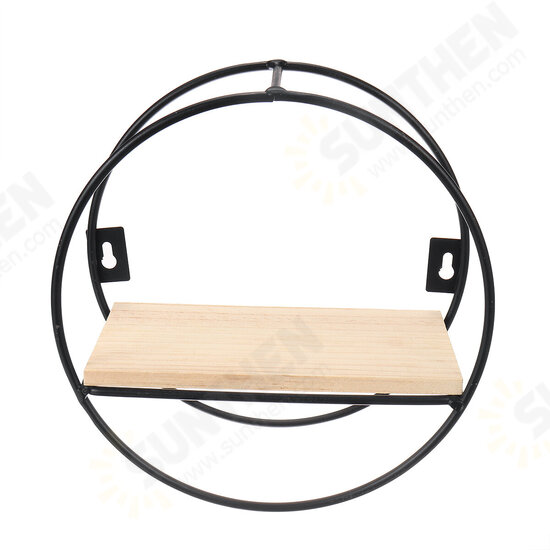 Creative Wall Mounted Iron Shelf Storage Rack Holder Display Home Decor Creative Wall Mounted Iron Shelf Storage Rack Holder Display Home Decor