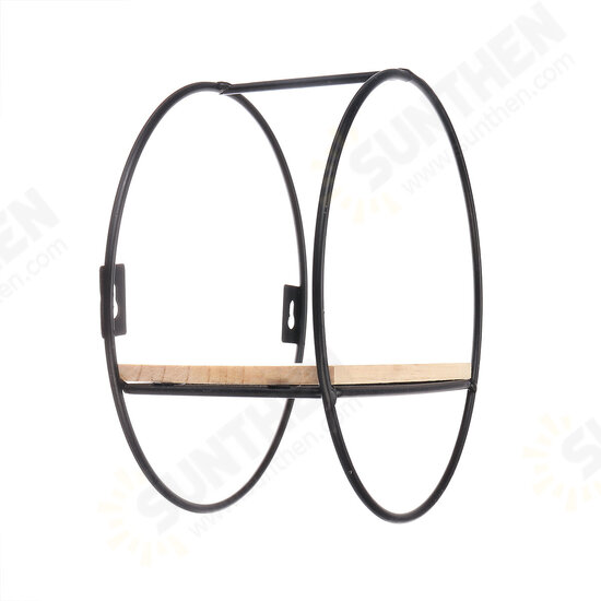 Creative Wall Mounted Iron Shelf Storage Rack Holder Display Home Decor Creative Wall Mounted Iron Shelf Storage Rack Holder Display Home Decor