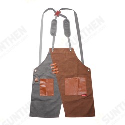 Denim Apron Korean Style Male Work Clothes Barber Cafe Shop Waiter Female Waist Custom Logo Work Apron