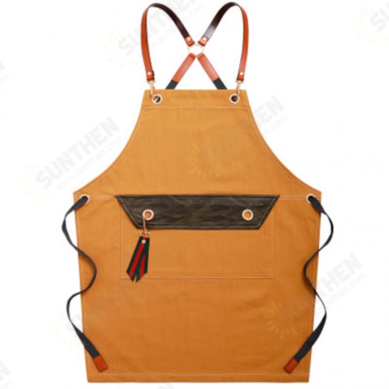 Denim Work Apron Washable Dust-proof Apron Pocket With Flap For Craftsman Carpenter Mason Denim Work Apron Washable Dust-proof Apron Pocket With Flap For Craftsman Carpenter Mason