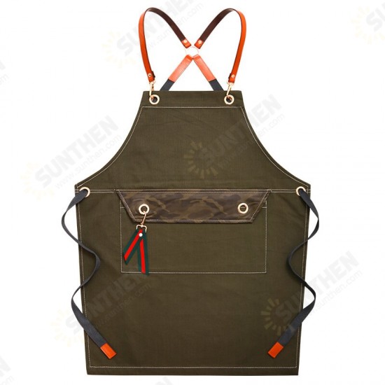 Denim Work Apron Washable Dust-proof Apron Pocket With Flap For Craftsman Carpenter Mason Denim Work Apron Washable Dust-proof Apron Pocket With Flap For Craftsman Carpenter Mason