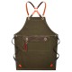 Denim Work Apron Washable Dust-proof Apron Pocket With Flap For Craftsman Carpenter Mason Denim Work Apron Washable Dust-proof Apron Pocket With Flap For Craftsman Carpenter Mason
