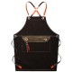 Denim Work Apron Washable Dust-proof Apron Pocket With Flap For Craftsman Carpenter Mason Denim Work Apron Washable Dust-proof Apron Pocket With Flap For Craftsman Carpenter Mason