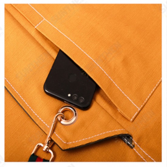 Denim Work Apron Washable Dust-proof Apron Pocket With Flap For Craftsman Carpenter Mason Denim Work Apron Washable Dust-proof Apron Pocket With Flap For Craftsman Carpenter Mason