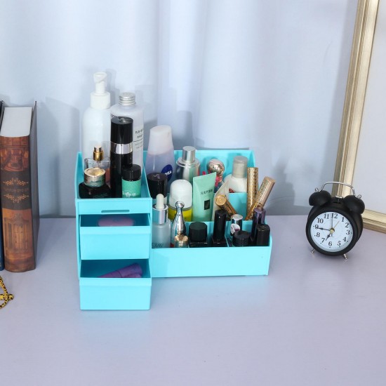 Desktop Cosmetics Storage Shelf Plastic Drawer Storage Box Home Organizer