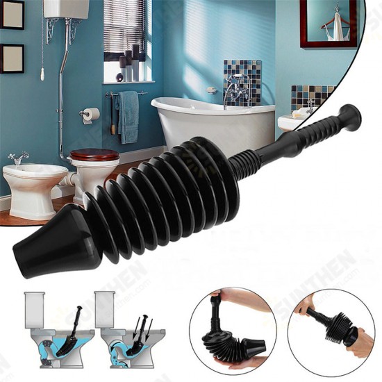 Detachable Heavy Duty Toilet Plunger Powerful Toilet Bathroom Sewer Pipe Dredger Black Detachable Heavy Duty Toilet Plunger Powerful Toilet Bathroom Sewer Pipe Dredger Black