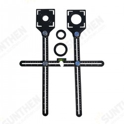 Double Head Folding Ruler Drill Guide Locator Ceramic Tile Hole Locator Pocket Hole Jig Punching Tool Double Head Folding Ruler Drill Guide Locator Ceramic Tile Hole Locator Pocket Hole Jig Punching Tool