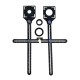 Double Head Folding Ruler Drill Guide Locator Ceramic Tile Hole Locator Pocket Hole Jig Punching Tool Double Head Folding Ruler Drill Guide Locator Ceramic Tile Hole Locator Pocket Hole Jig Punching Tool